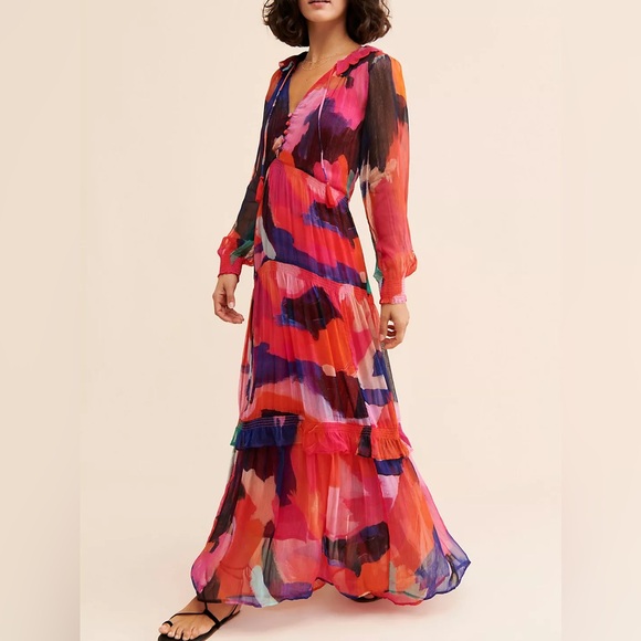 Anthropologie Dresses & Skirts - The Marais Printed Tiered Maxi Dress